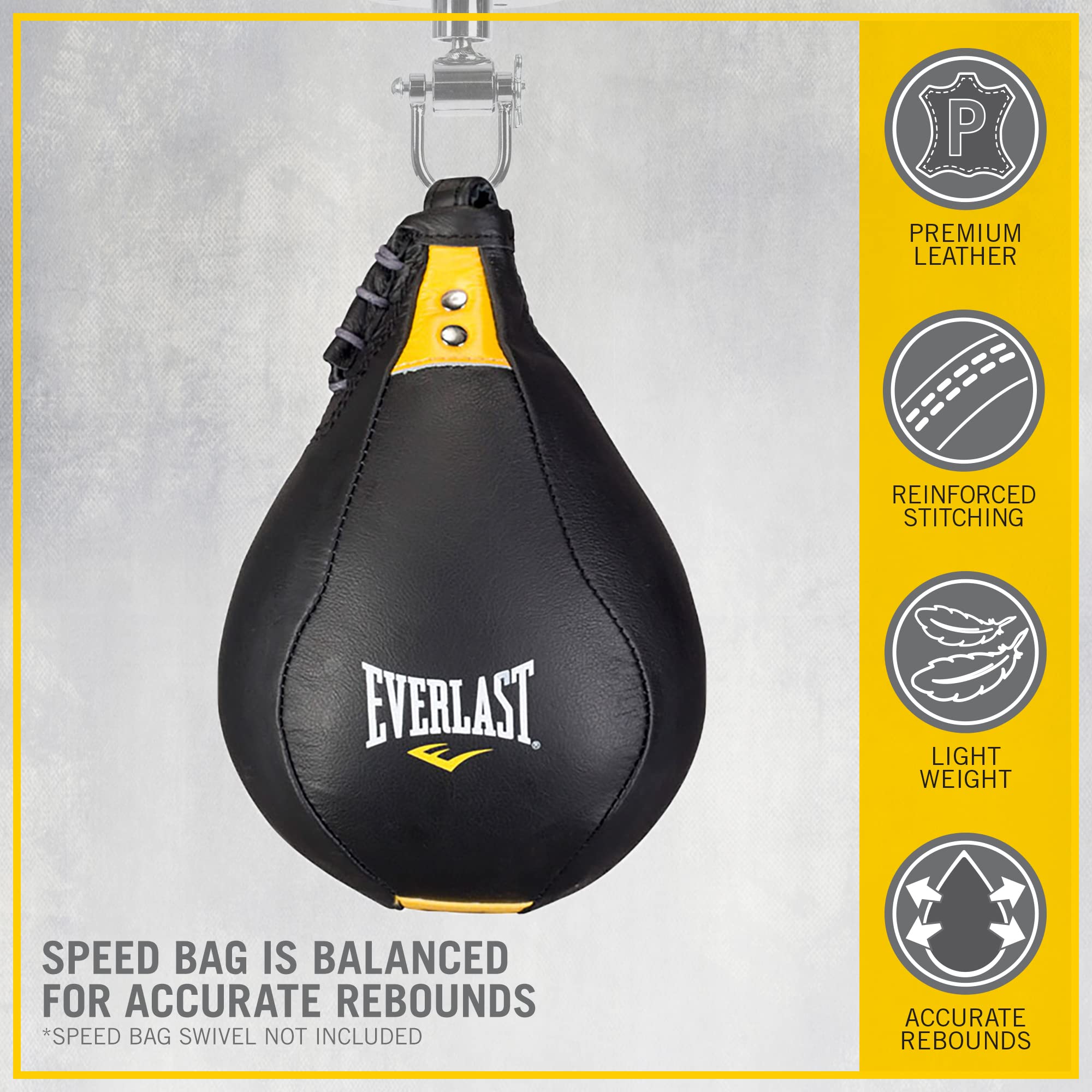 Amazon.com : Everlast 220901 Kangaroo Speed Bag Black 9
